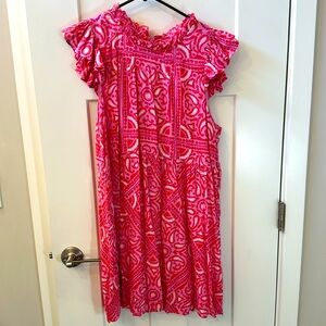 Vineyard Vines pink shift dress